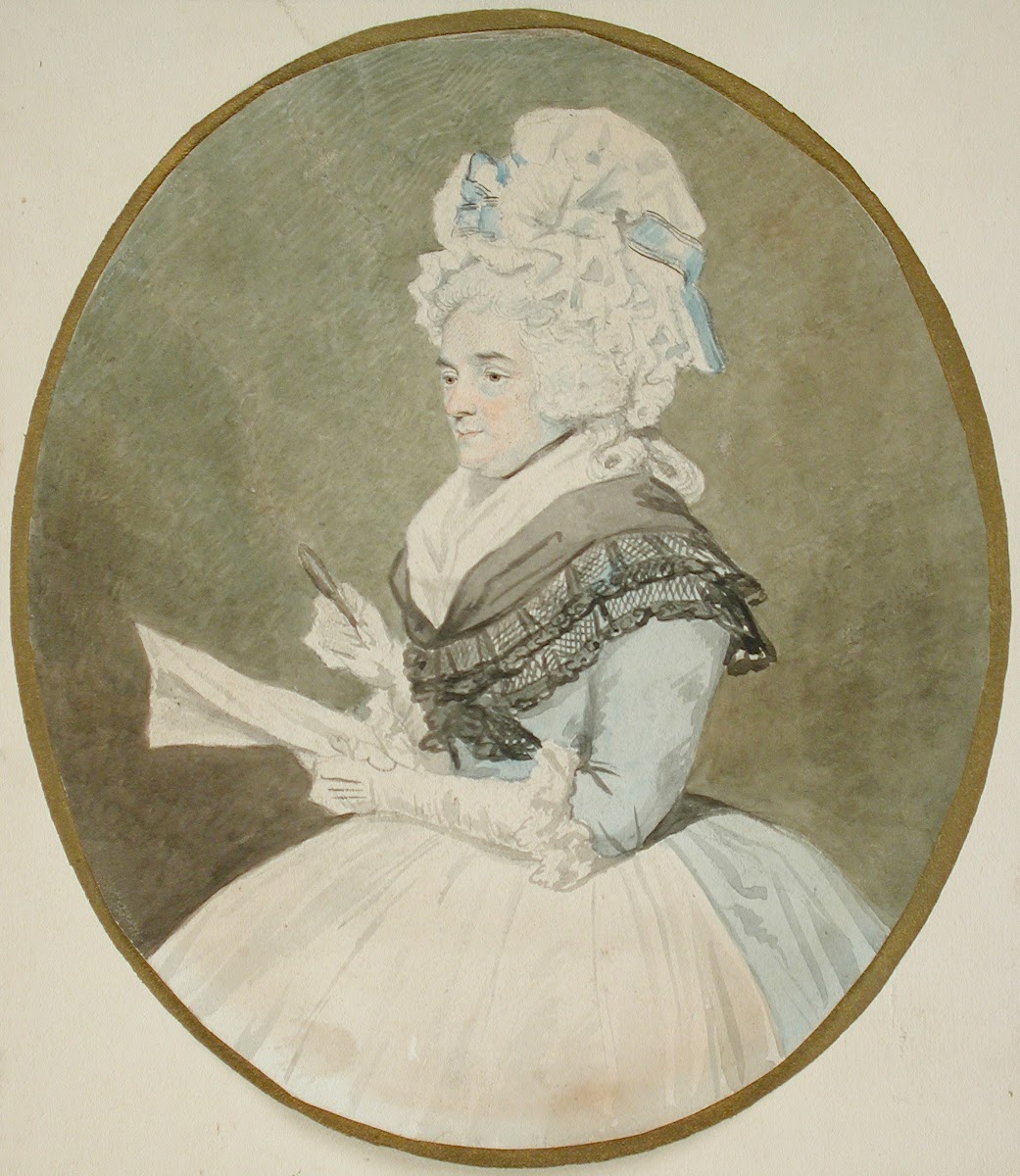 Old Lady with Magnifying Glass 1750   1824