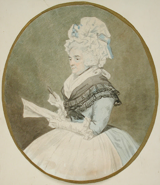 Old Lady with Magnifying Glass 1750   1824
