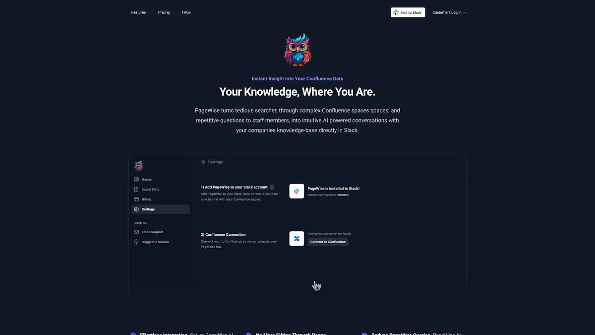 Captura de PageWise AI