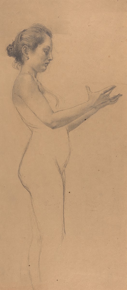Female Nude with a Platter 1898