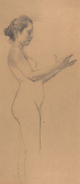 Female Nude with a Platter 1898