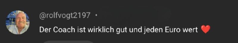 Kundenstimme von Rainers Website: Coaching jeden Euro wert