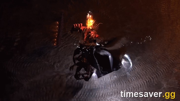 The Arbiter of Ash pinnacle boss fight in Path of Exile 2 — the only source of the Prism of Belief Diamond, on Difficulty 4