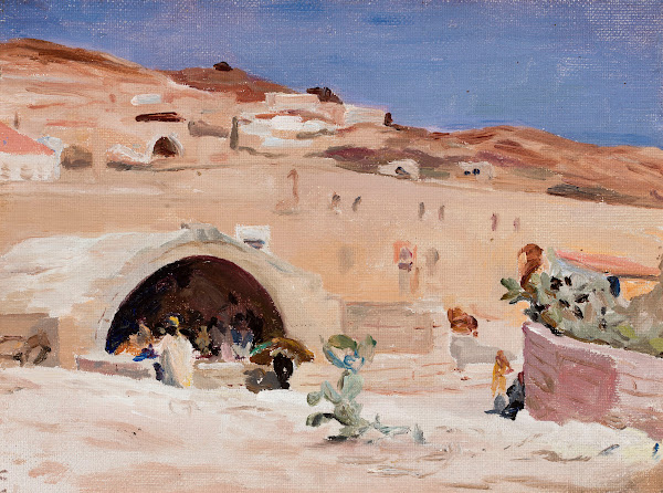 Marys Well in Nazareth From the journey to Palestine 1901