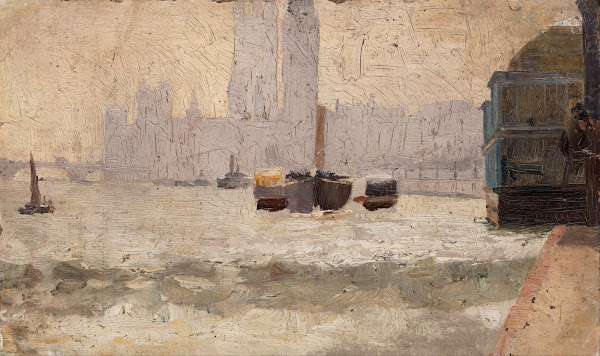 Fog Thames Embankment 1884