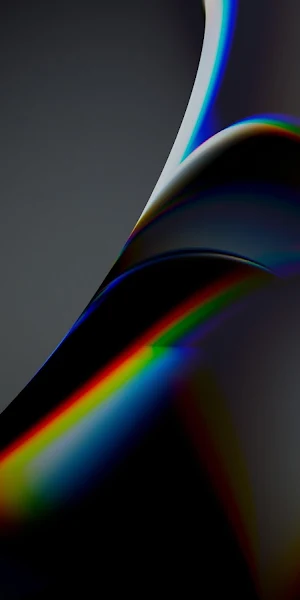 Abstract Dark Rainbow Prism Wave 5K Wallpaper Background
