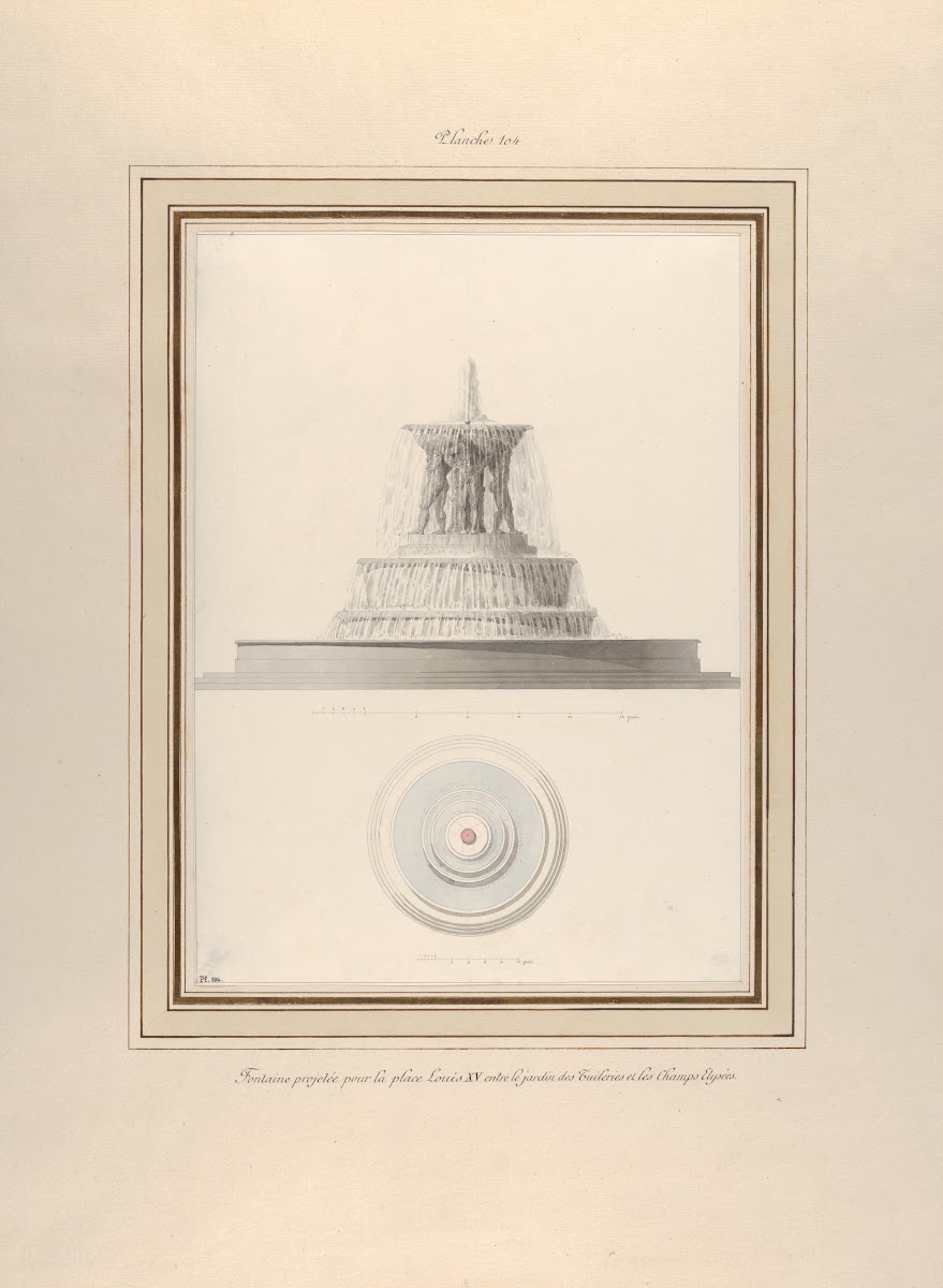 Project For A Fountain For La Place Louis XV Ca 1806