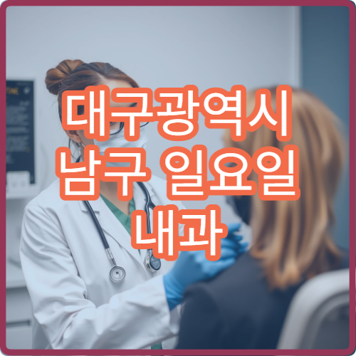 대구광역시 남구 일요일 내과 진료 병원 안내｜주말 소화기·호흡기 진료