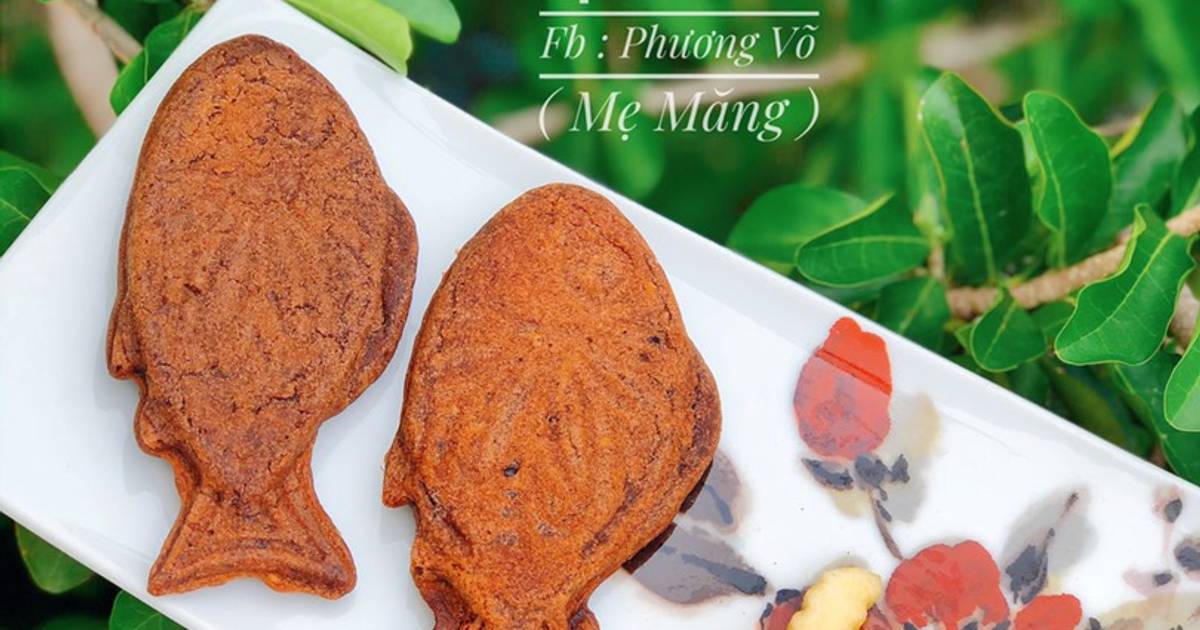 Bánh Cá Mix Táo Vị Cacao (Phiên bản bánh không dùng trứng)