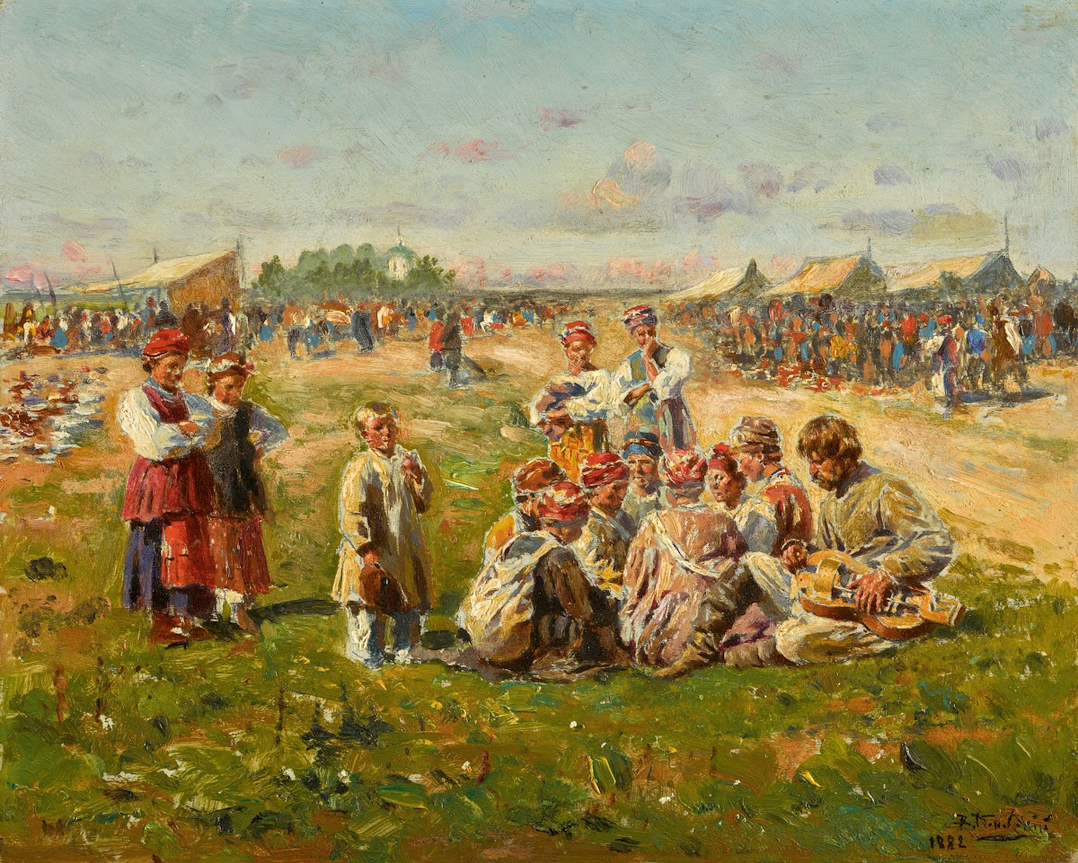 Musicians at a Country Fair 1882
