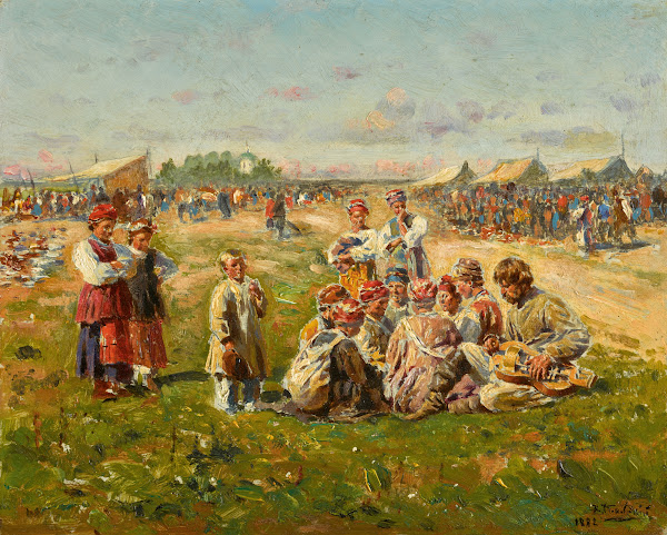 Musicians at a Country Fair 1882
