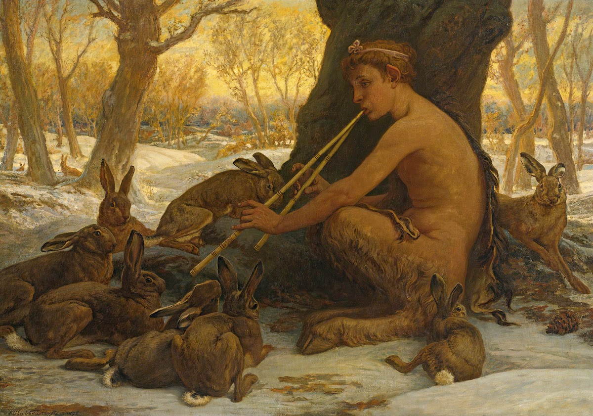 Young Marsyas Marsyas Enchanting The Hares 1878
