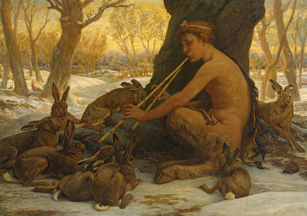 Young Marsyas Marsyas Enchanting The Hares 1878