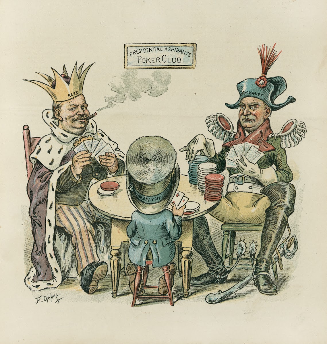 McKinley has almost all the chips  but the game is young yet 1894