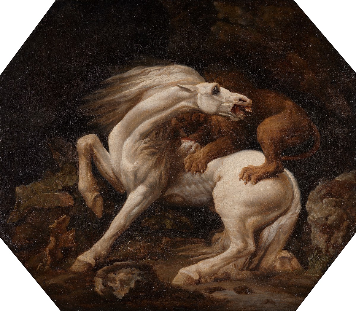Horse Attacked by a Lion between 1768 and 1769