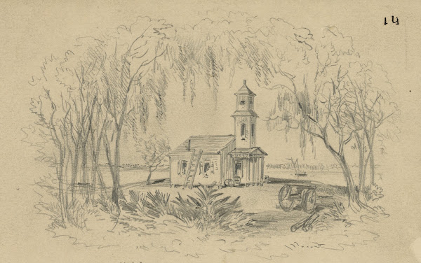 Negro Church Smiths Plantation Port Royal Isld SC 1860 1865
