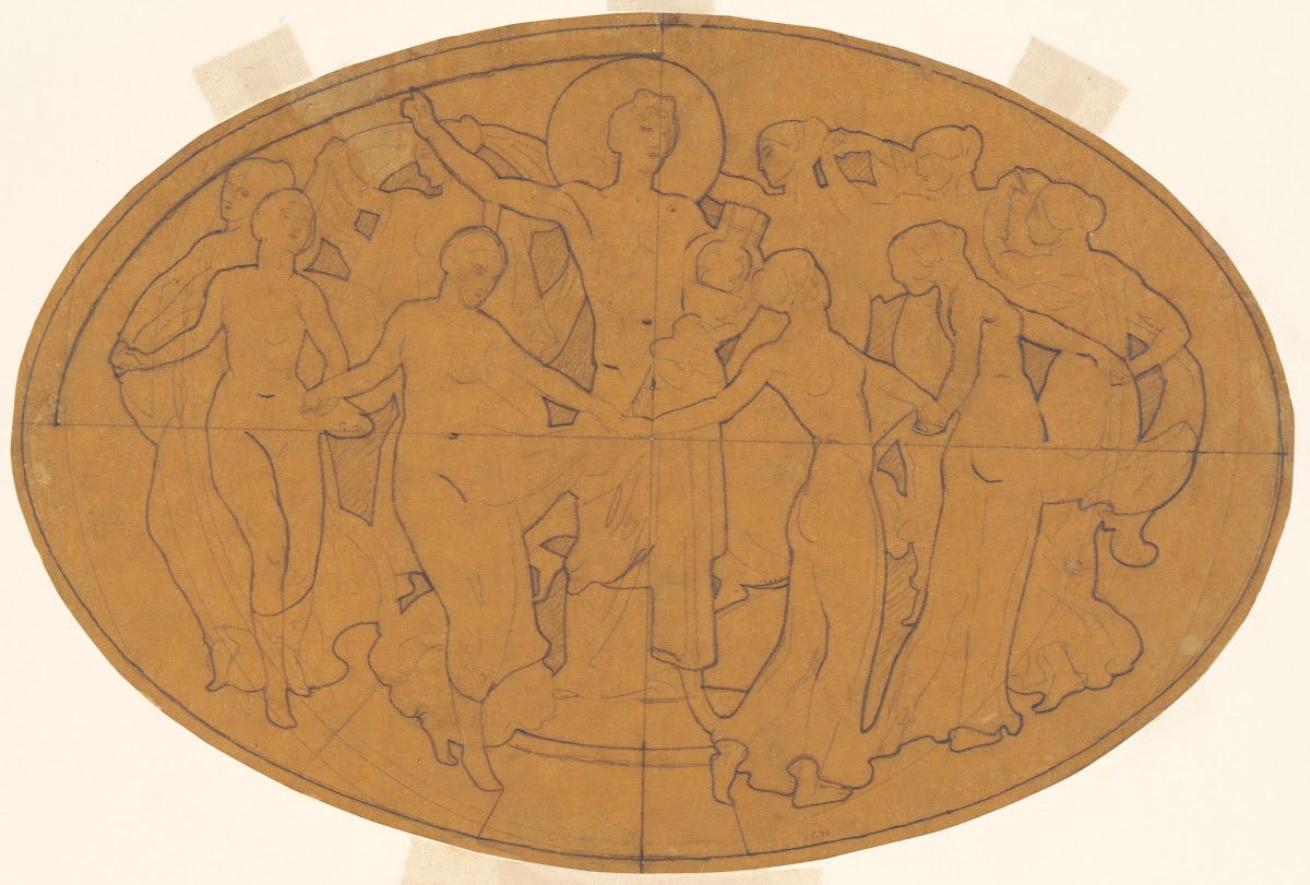 Study for Apollo and the Muses c 1921