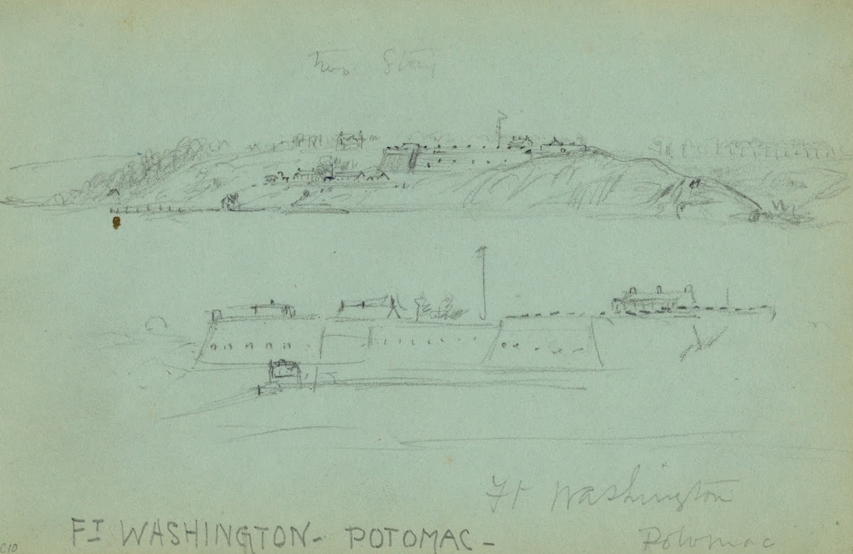 Ft Washington Potomac 1860 1865