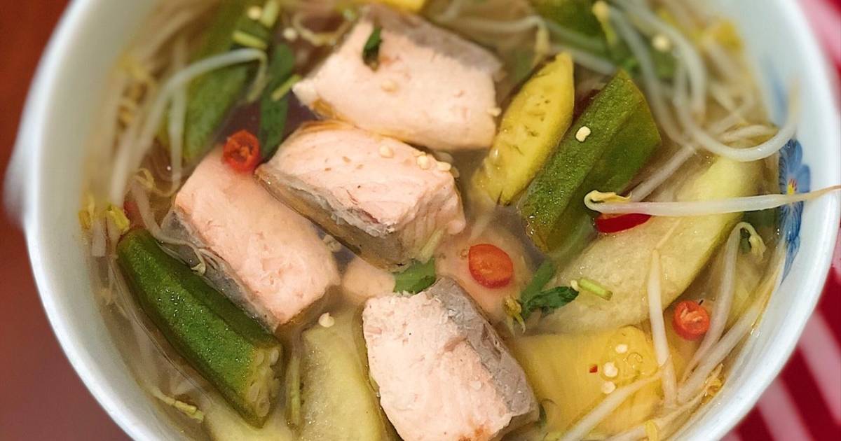 Canh chua cá hồi 🐟