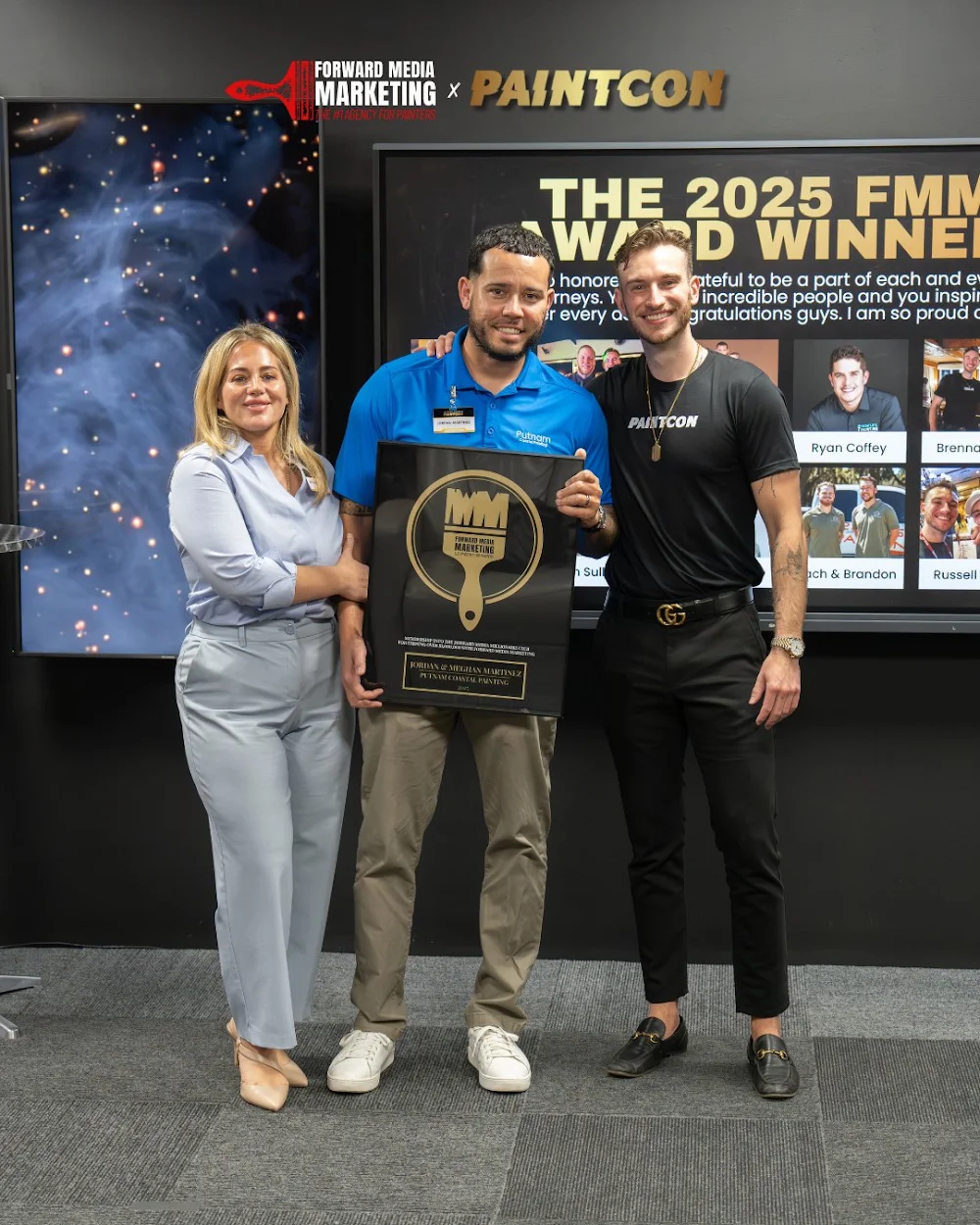 Jordan & Meghan Martinez receiving the FMMC award