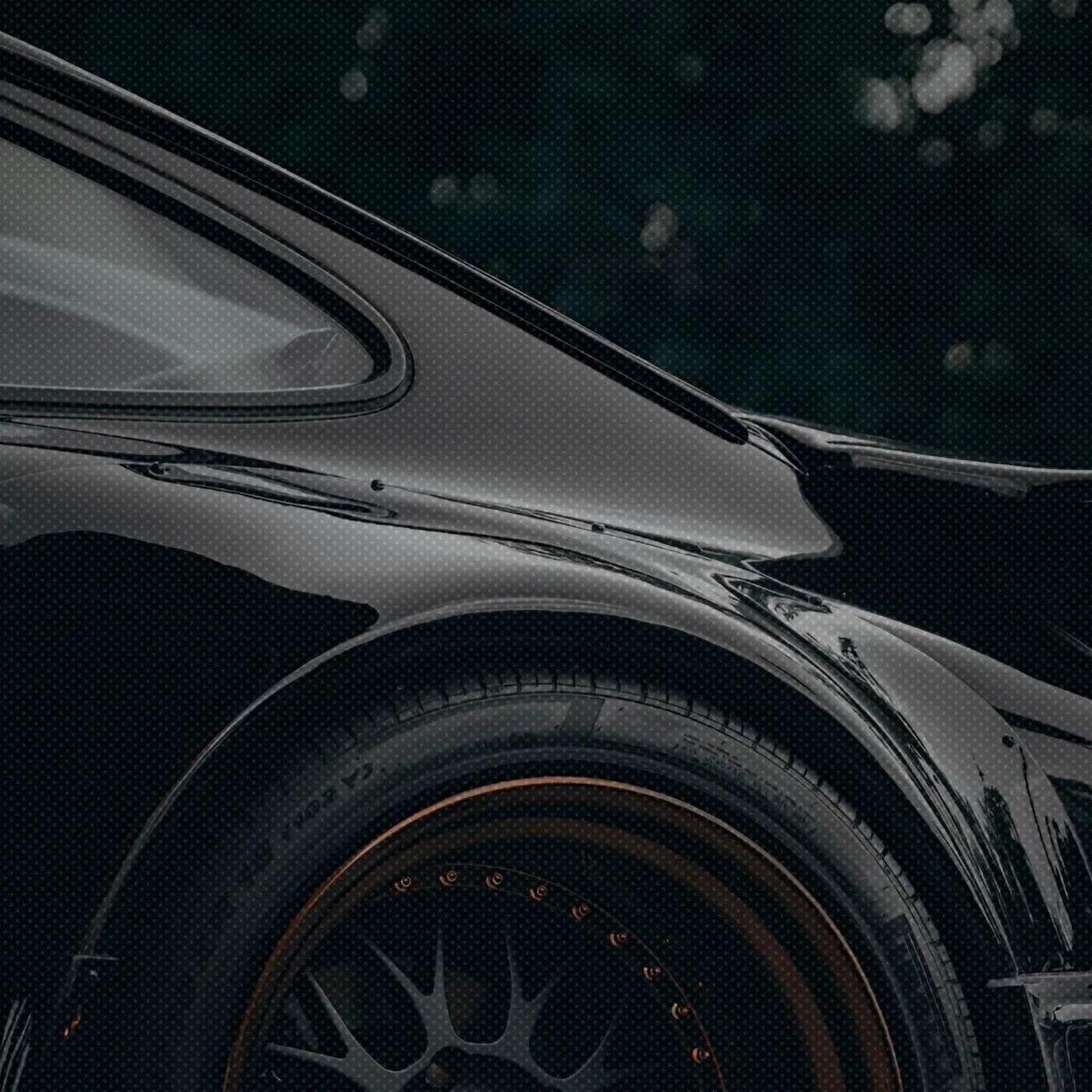 Download Custom Black Porsche 911 Wheel Full HD iPhone