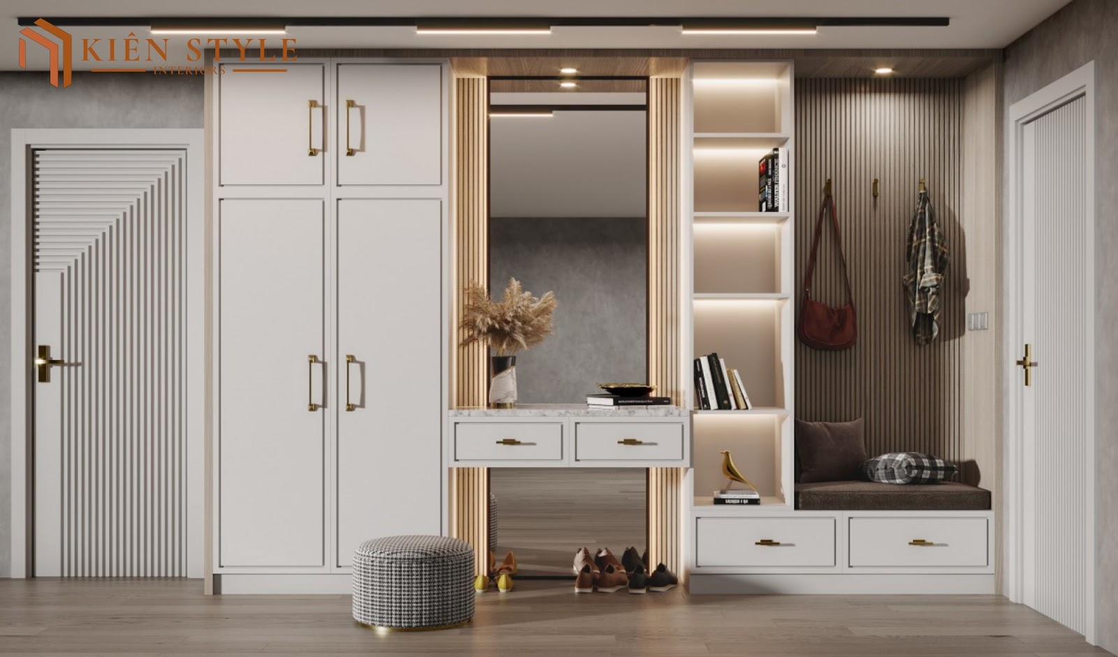 Mẫu tủ giày mới nhất 2024
