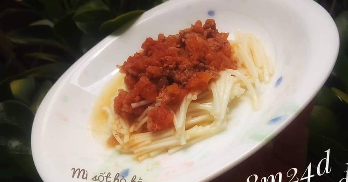 Mì sốt bò bằm - Ăn dặm cho bé