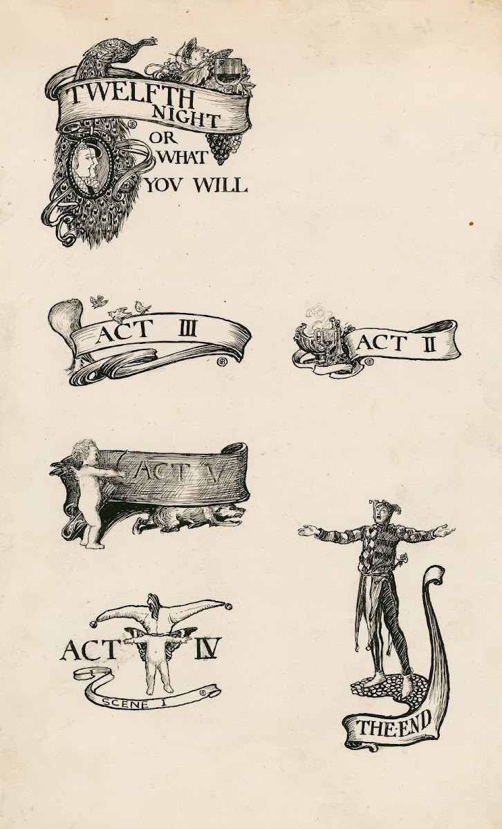 Twelfth night Headings 1900