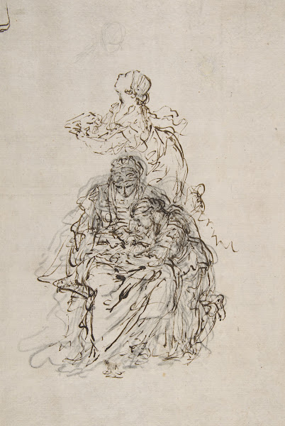 Studies for an Education of the Virgin Saint Anne Teaching the Virgin to Read 16
