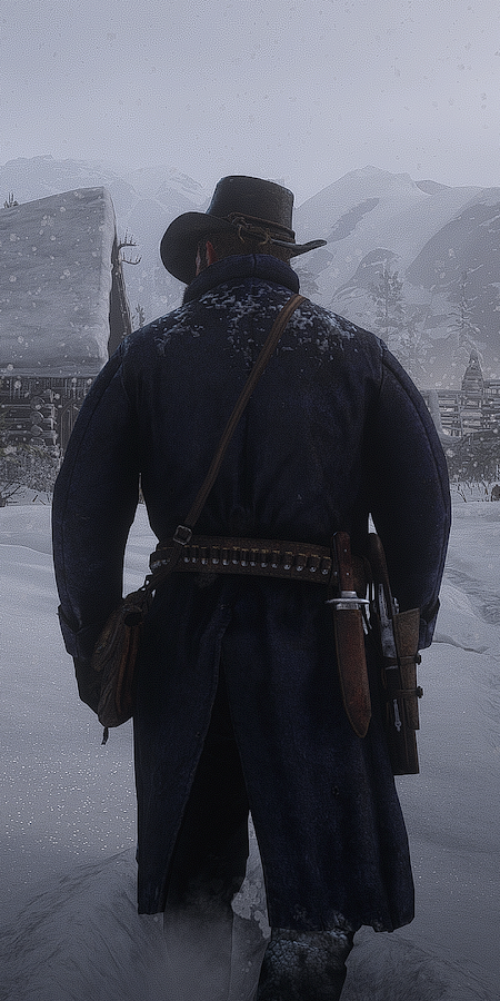 Red Dead Redemption 2, Western, Snow, Cowboy 4K Phone Wallpaper