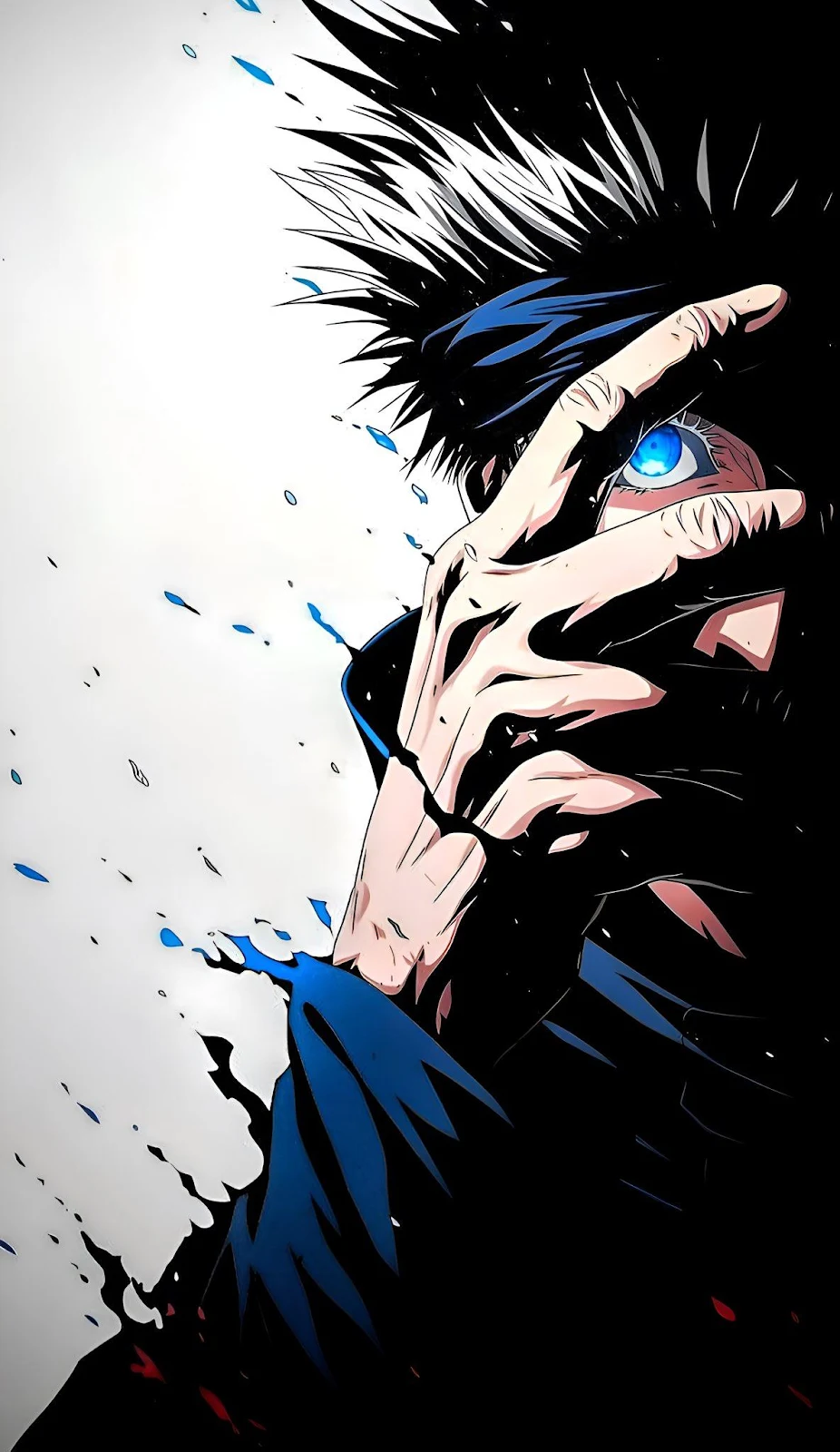 Satoru Gojo Jujutsu Kaisen - Anime Digital Art Full HD iPhone Wallpaper (1185x2048)