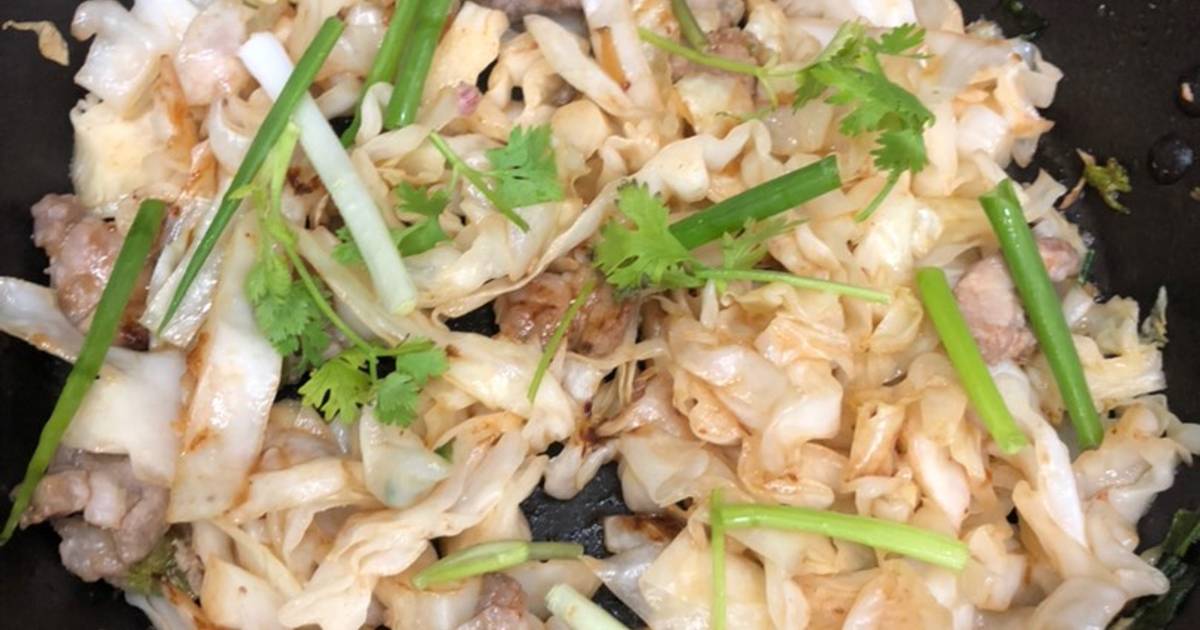 Bắp cải xào thịt