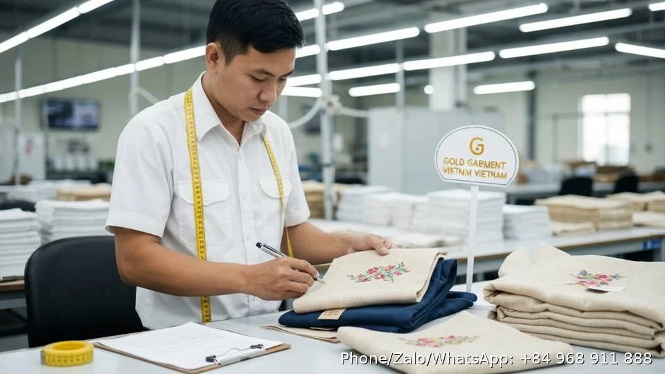 Hand Embroidery Garments - Gold Garment Vietnam