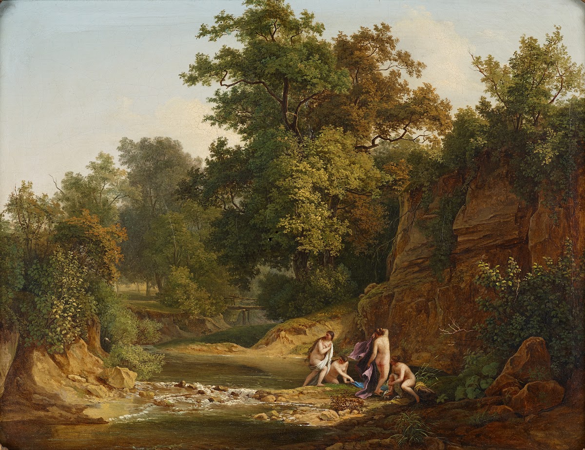 Landschaft mit Badenden 1828