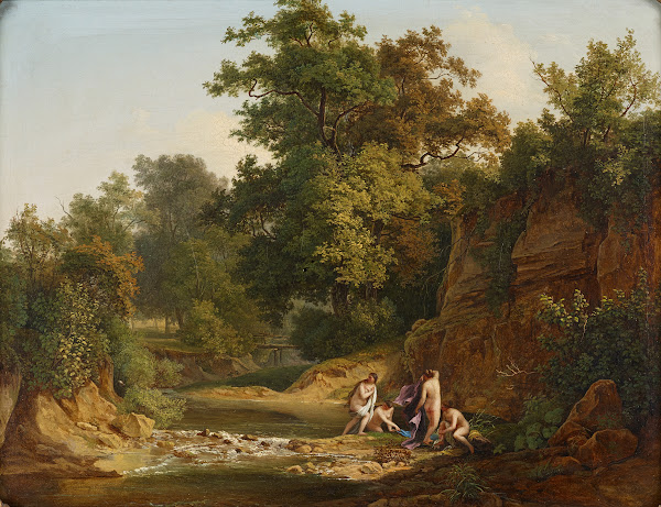 Landschaft mit Badenden 1828