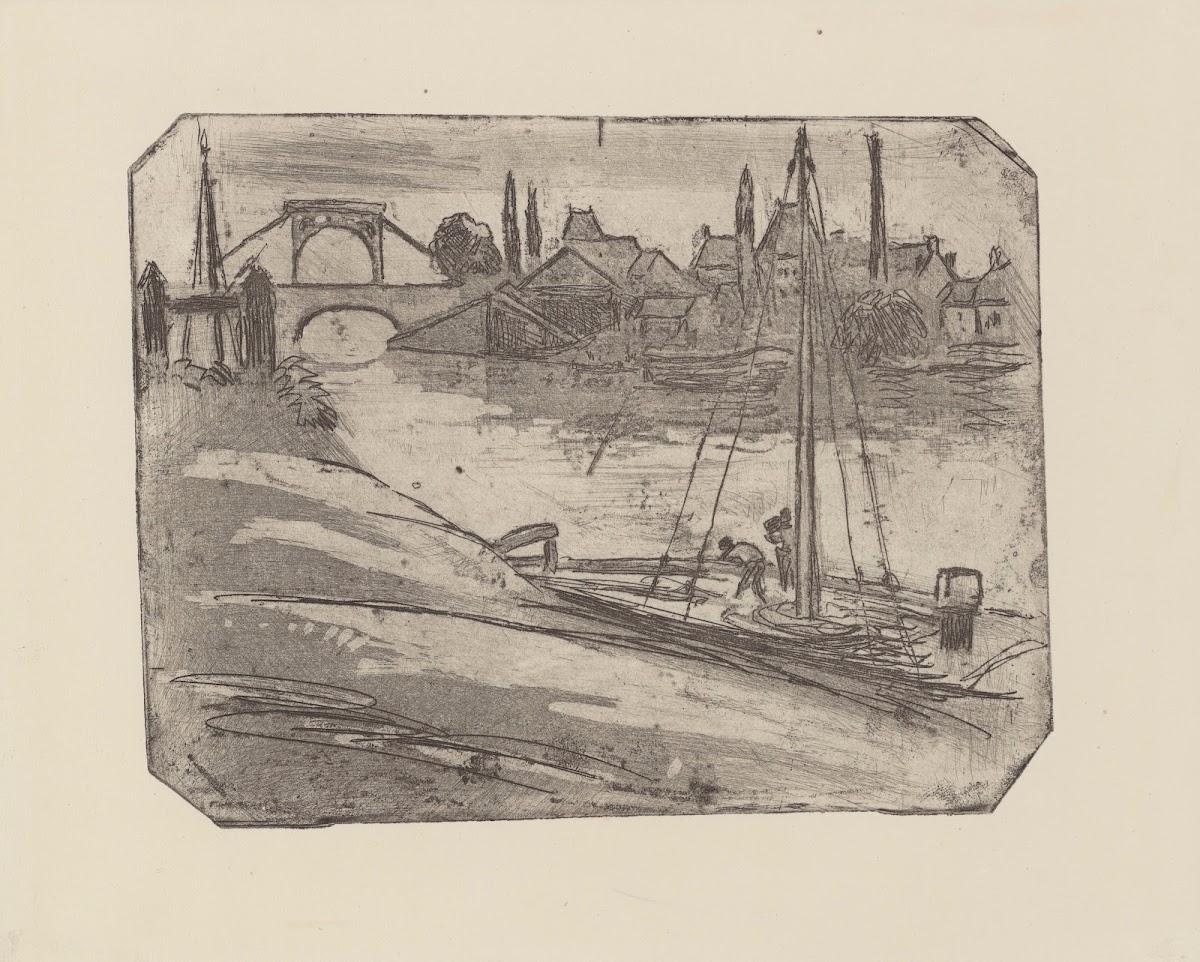 Les berges à Rouen 1893