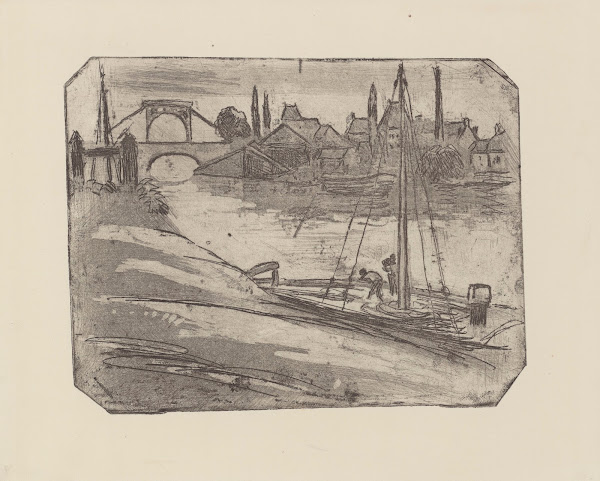 Les berges à Rouen 1893
