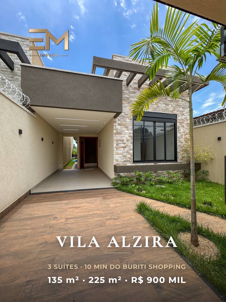 Casa com 3 suítes e piscina aquecida no Vila Alzira, Aparecida de Goiânia – foto 1