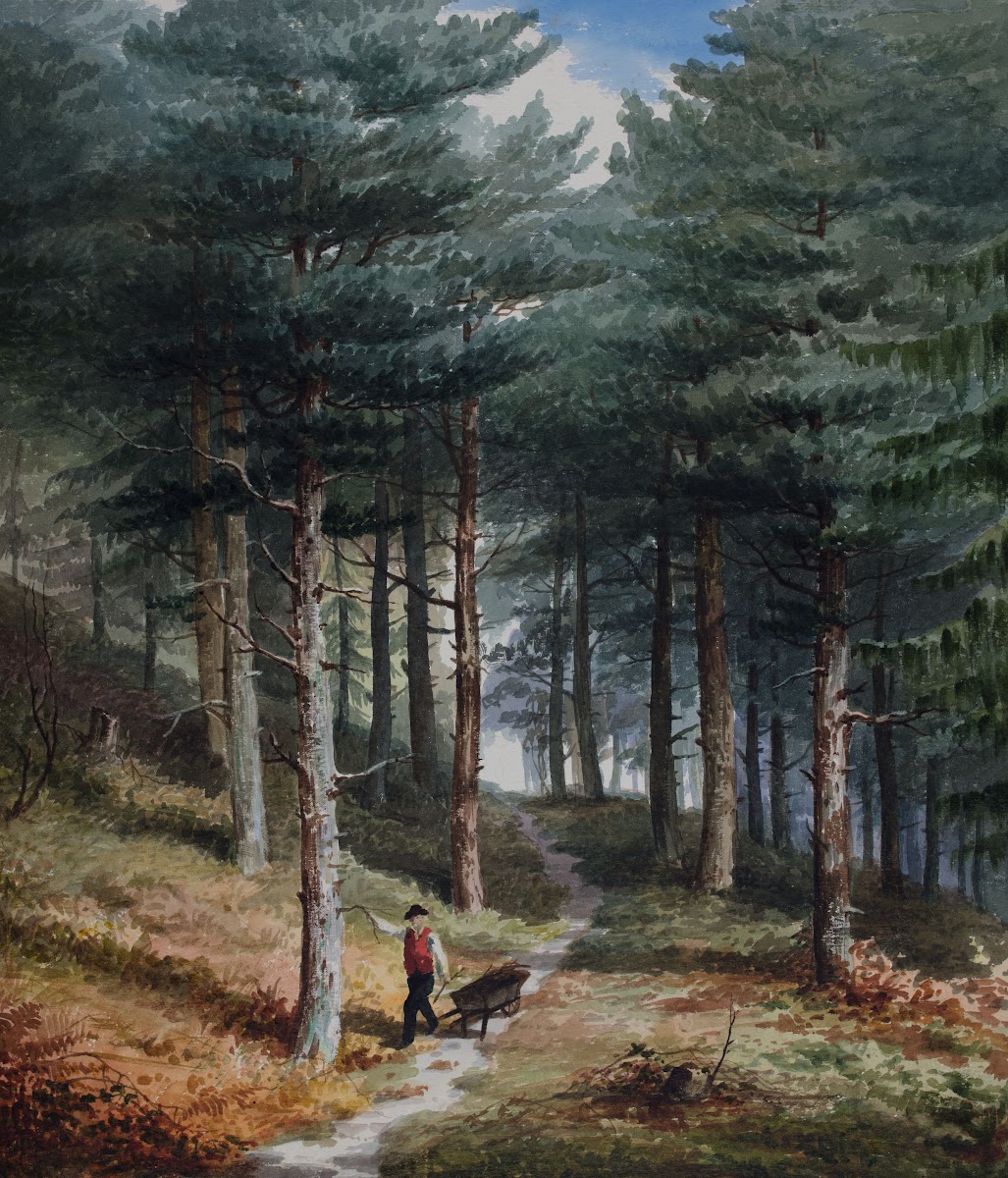 Rednal Wood Man With A Barrow 1850 1880