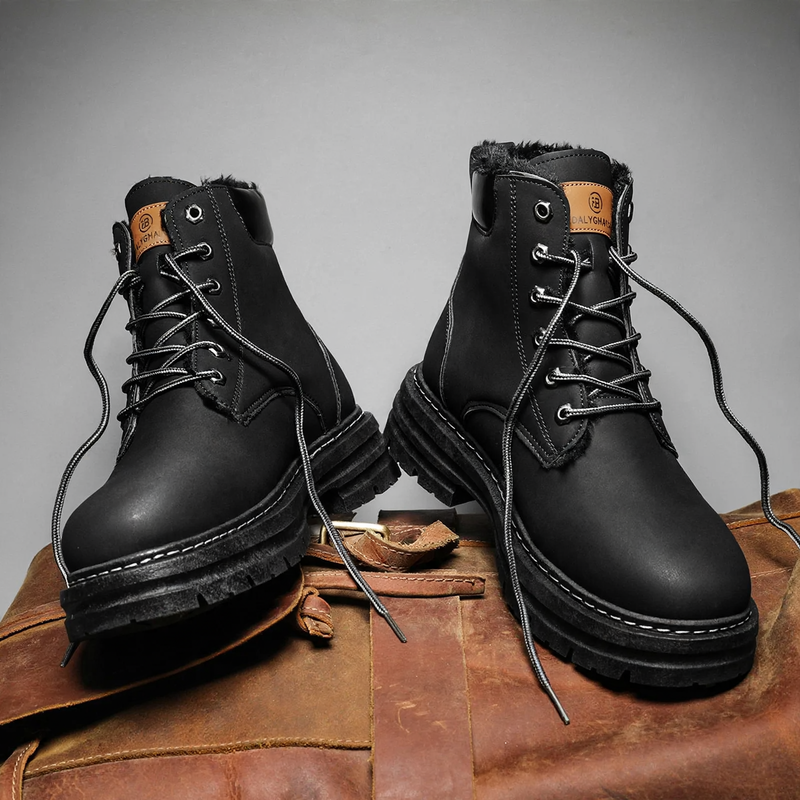 Men's boots, insulated, ankle-high, winter