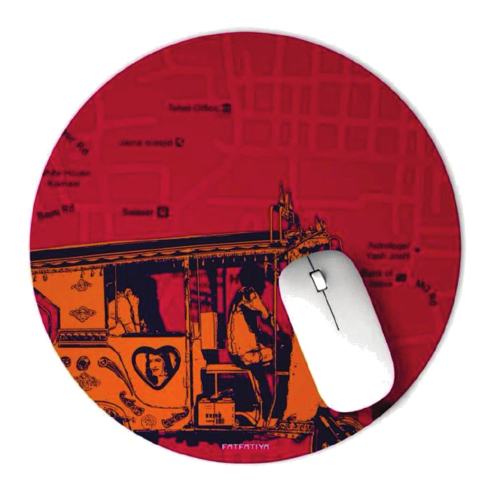 Round Mouse Pad - Anti-Skid Rubber (20 cm)