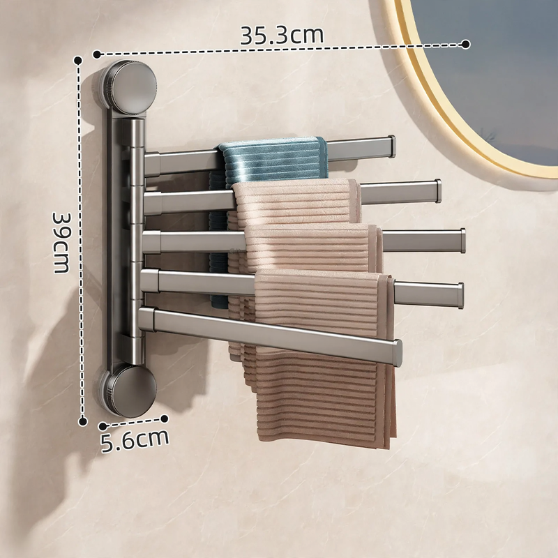 Rotatable towel holder with suction cup