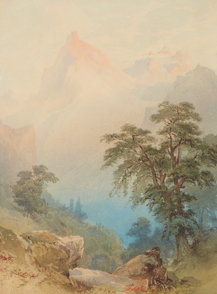 Untitled A view of the Alps circa 1884