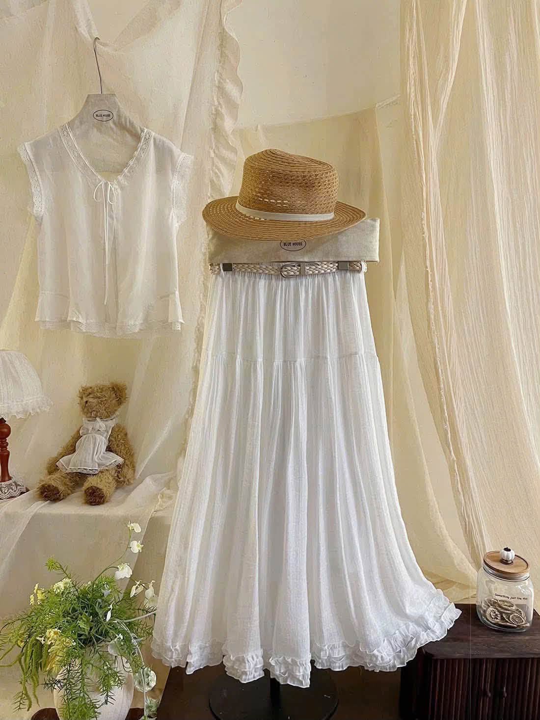 chân váy dài xòe bèo lai XONXEN SHOP 1726 – Image 3