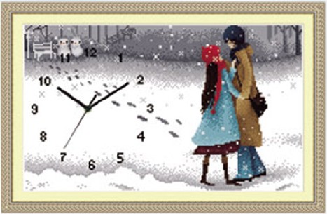 CMP X014 Winter Romance Clock