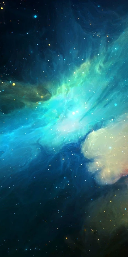 Space, Space Art, Cyan, Blue, Digital Art 2K Phone Wallpaper