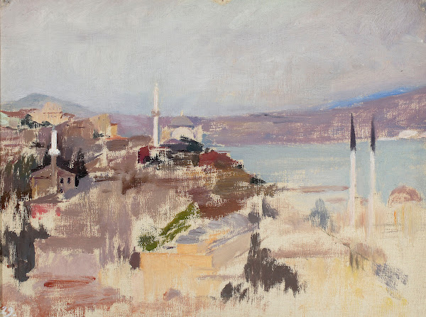 View of Bosporus From the journey to Constantinople 1893