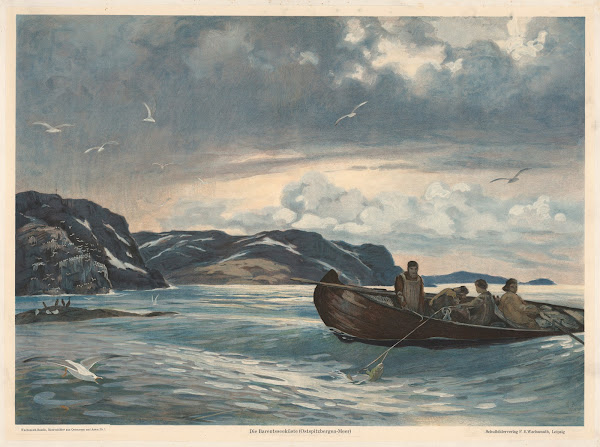 The Barents Sea coast East Spitsbergen Sea 1912