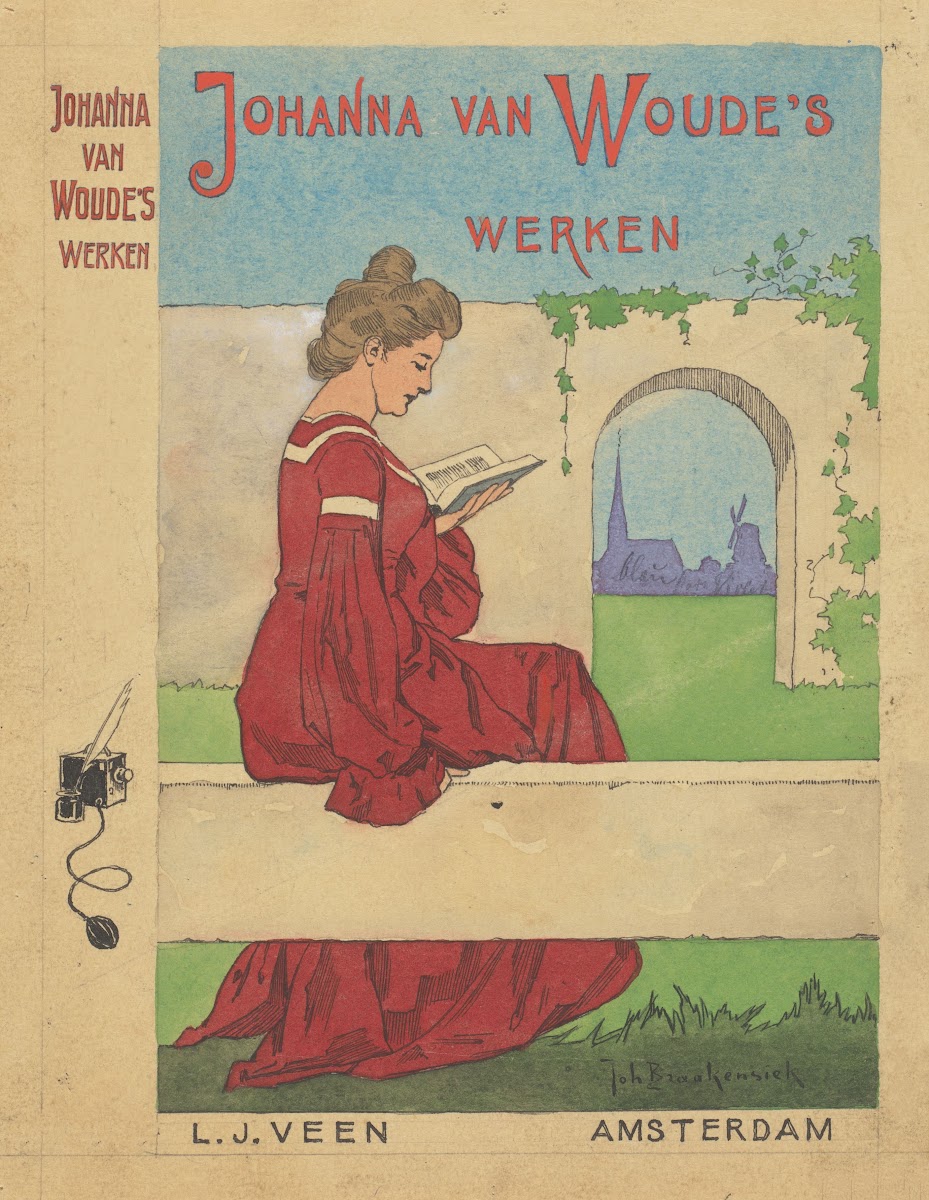 Bandontwerp voor de serie Johanna van Woudes Werken 1905 1908