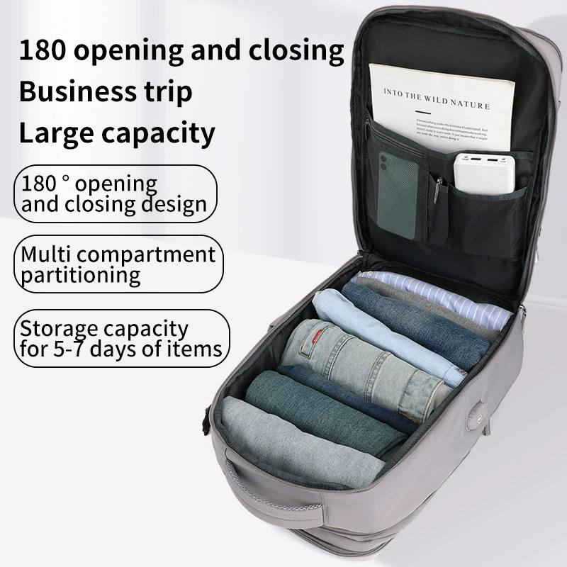 Expandable travel backpack, 36–55 L, for laptops